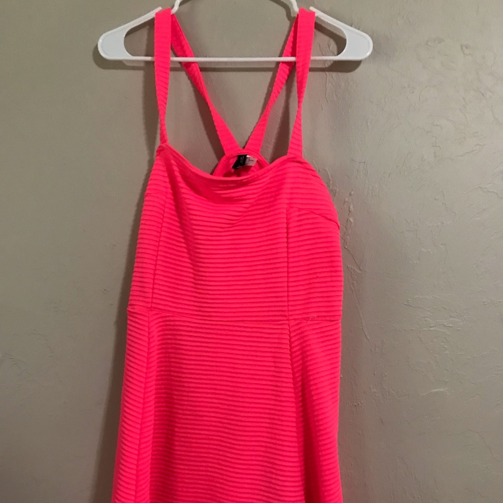 Hot pink dress